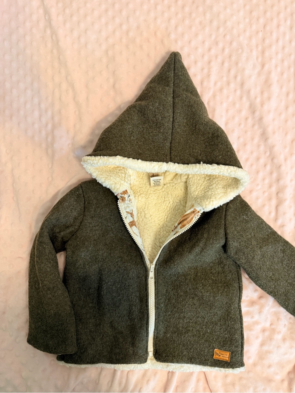 Pippin Hill Designs Wool Zip Jacket Kids Size 2T